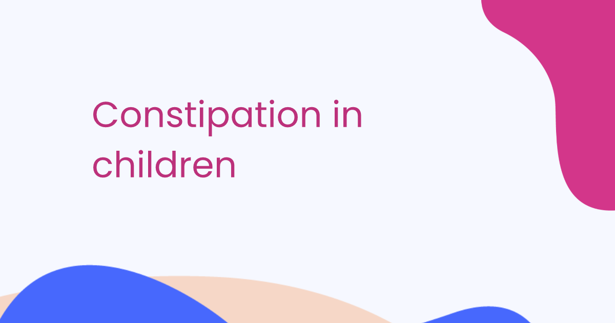 Constipation in children