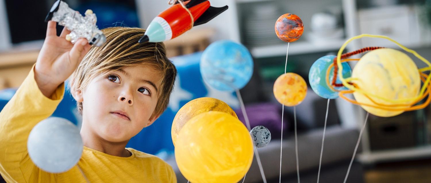 Child playing in class