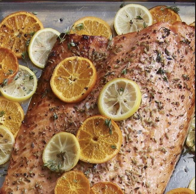 citrus roasted salmon