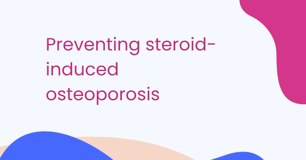 Preventing steroid-induced osteoporosis